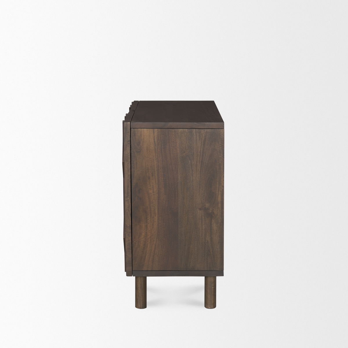Heera Dark Brown Diamond Motif with Shelf Accent Cabinet, Cabinets & Chest by Mercana, 36" length x 16.25" width x 32" height View 5