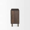 Heera Dark Brown Diamond Motif with Shelf Accent Cabinet, Cabinets & Chest by Mercana, 36" length x 16.25" width x 32" height thumbnail 5