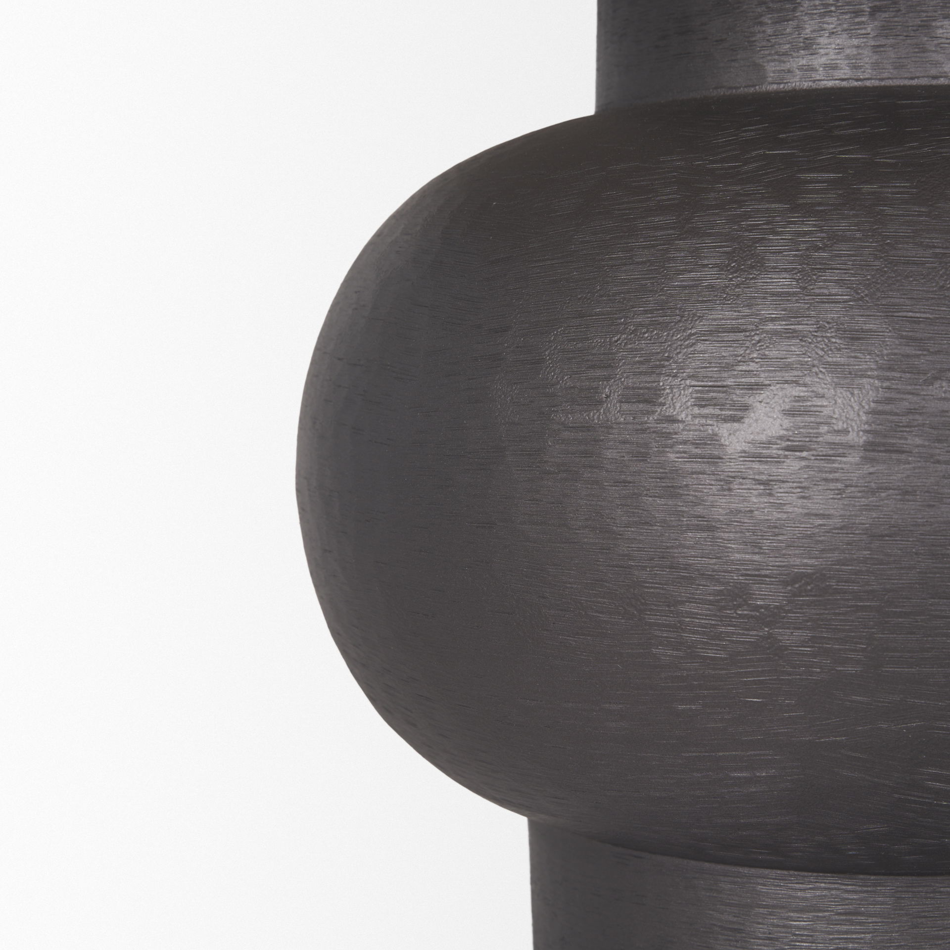 Salaah Black Brushed Metal with Beige Shade Table Lamp large image 