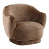 Cary Occasional Chair Brown, Accent Chair by Dovetail, 35" width x 31" height x 36" depth thumbnail 1