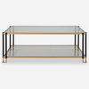 Kentmore Glass Coffee Table, by Uttermost, 48" width x 17" height x 30" depth thumbnail 1