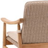 Wembley Outdoor Occasional Chair Beige, Accent Chair by Dovetail, 28" width x 31.5" height x 29.25" depth thumbnail 5