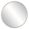 Junius Large Gold Round Mirror thumbnail 0