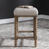 Pryce Wooden Counter Stool, Counter & Bar Stool by Uttermost, 15" width x 25.5" height x 15" depth thumbnail 8