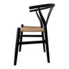 Ventana Dining Chair Black And Natural - Set Of Two, by Moe's Home, 19.5" width x 31" height x 16.5" depth thumbnail 5