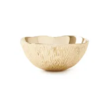 Online Designer Bedroom Coral Metal Traditional Decorative Bowl in Brass