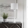 Fountain White Marble Buffet Lamp, Table Lamp by Uttermost, 12" width x 34" height x 12" depth thumbnail 4