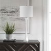 Fountain White Marble Buffet Lamp, by Uttermost, 12" width x 34" height x 12" depth thumbnail 4