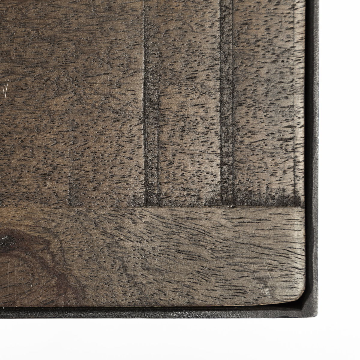 Trestman III 66L x 18W Brown Wood Top with Black Iron Base Accent Bench, Benche by Mercana, 66" length x 17.75" width x 16.75" height View 8