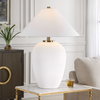 Merriton Matt White Table Lamp, by Uttermost, 2'1" width x 2'9" height x 2'1" depth thumbnail 2