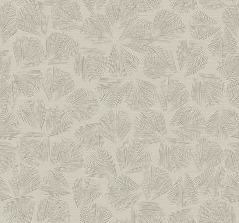 Elora Leaf Taupe Wallpaper