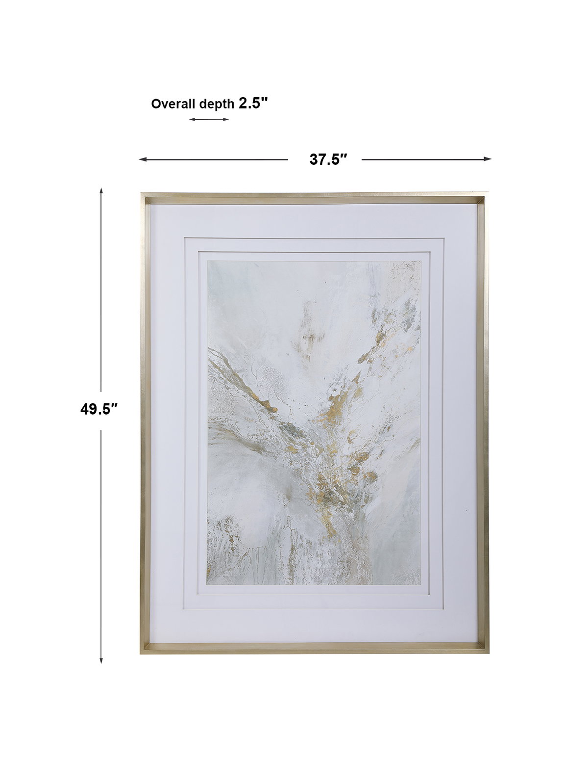 Ethos Framed Abstract Print, Art by Uttermost, 37.5" width x 49.5" height x 2.5" depth View 3
