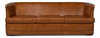 Mcmillan Distilled Leather Sofa, Sofas & Sectional by Sarreid, 90" length x 37" width x 32" height thumbnail 2