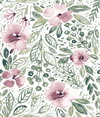 Clara Jean April Showers Pink Peel & Stick Wallpaper, by York Wall, 16'6" length x 1'8.5" width x 0.02" depth thumbnail