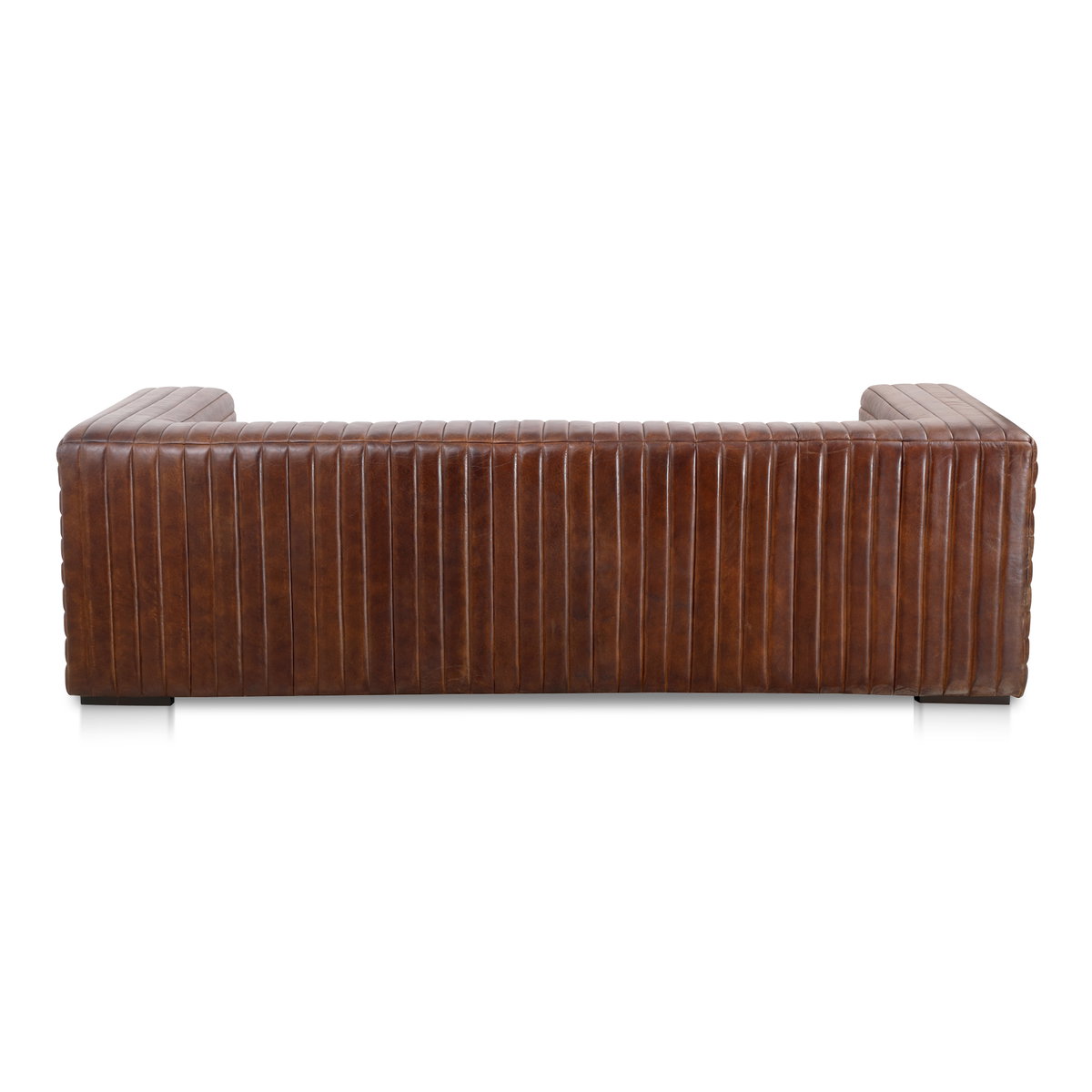 Castle Sofa Dark Brown, Sofas & Sectional by Moe's Home, 95" width x 27.5" height x 39" depth View 6