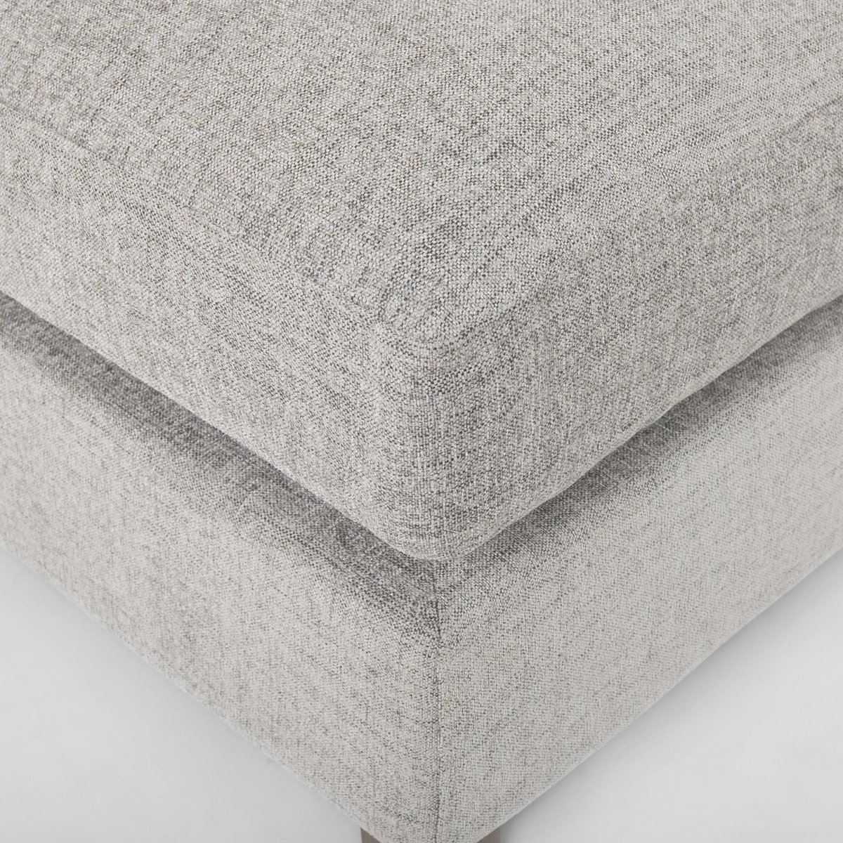 Valence  Medium Gray Armless Sectional Piece, Sectional Sofa by Mercana, 38.19" length x 38.58" width x 28.35" height View 12