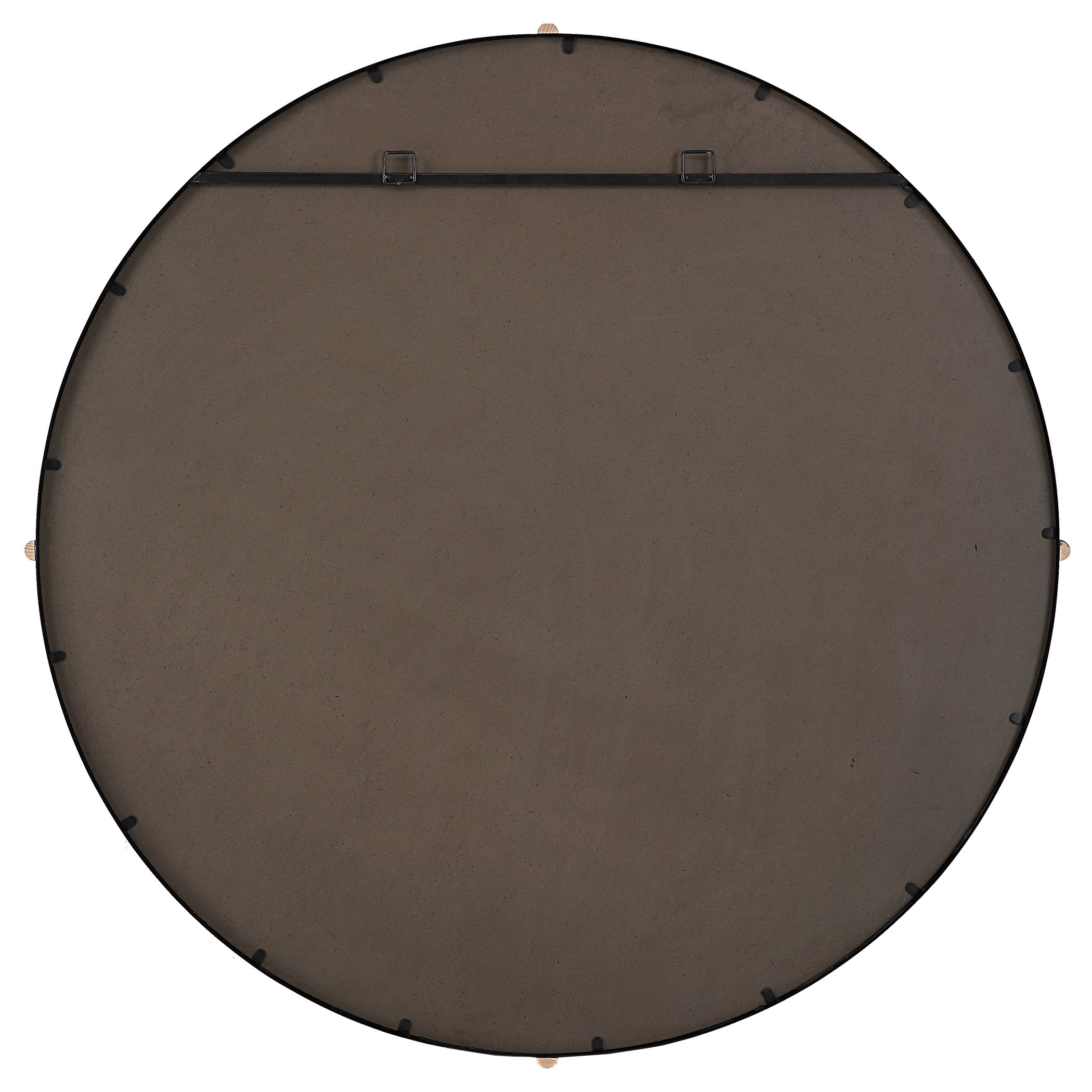 Bonded Round Black Mirror, by Uttermost, 48.87" width x 48.87" height x 2.37" depth View 8