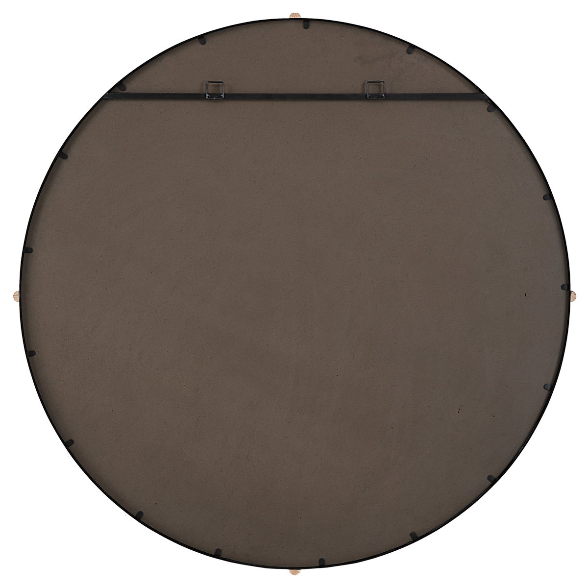 Bonded Round Black Mirror, by Uttermost, 48.87" width x 48.87" height x 2.37" depth View 8