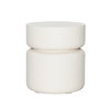 Ysabel Side Table White, Side & End Table by Dovetail, 17.6" width x 19.75" height x 17.75" diameter x 17.6" depth thumbnail 1