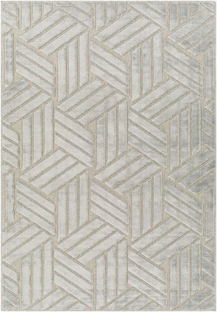 Kingston Machine Woven Rug, by Surya, 1'3.75" length x 1'3.75" width
