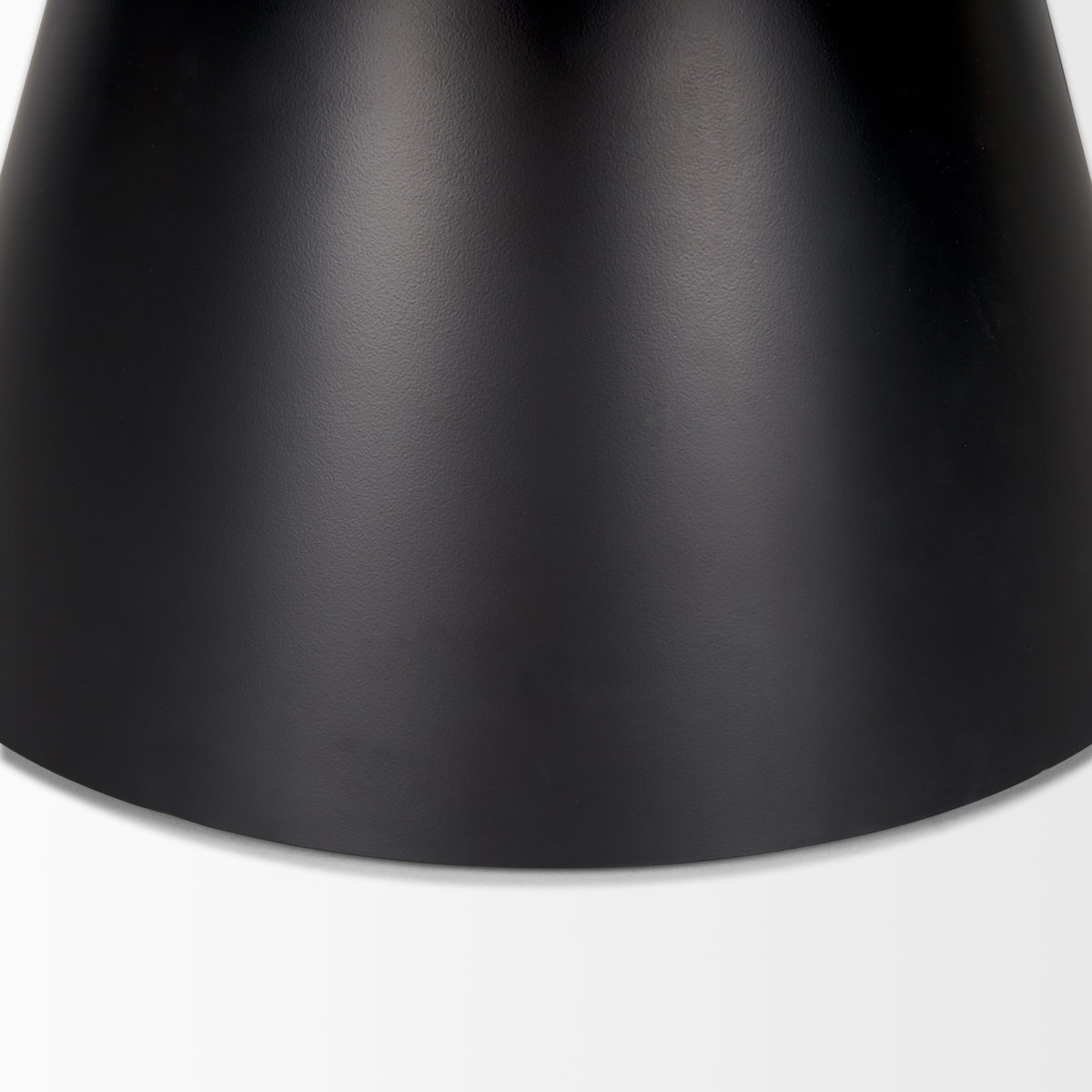 Mitchell 40.0L x 40.0W x 16.0H Black Metal Pedestal Base with Brown Wood Top Coffee Table, by Mercana, 40" length x 40" width x 16.5" height View 8