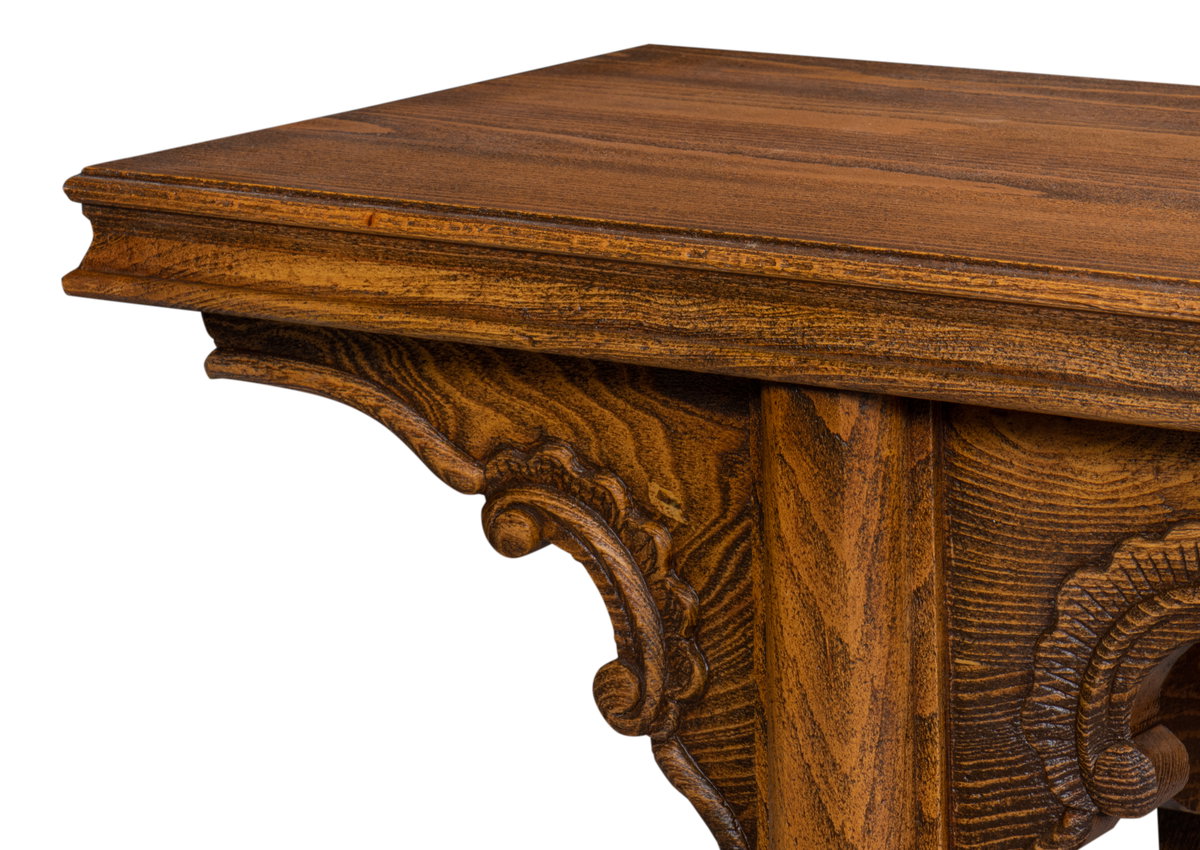 Equestrian Console Table, by Sarreid, 1'3" length x 6'4" width x 2'8" height View 12