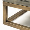 Genevieve II 70x15.8 Gray Fir Veneer with Gold Metal Frame Base 9 Drawer Sideboard thumbnail 11