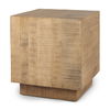 Hayden Light Brown Wood End/Side Table, Side & End Table by Mercana, 22" length x 22" width x 24" height thumbnail 1