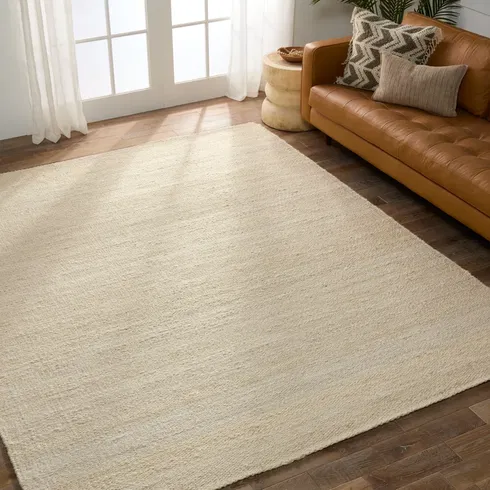 Naturals Tobago Handmade Jute/Sisal Egret Area Rug