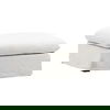 Otis Ottoman Slipcover White thumbnail 0