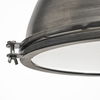Bashaw I 17x20 Gray Toned Metal Dome Pendant Light thumbnail 3