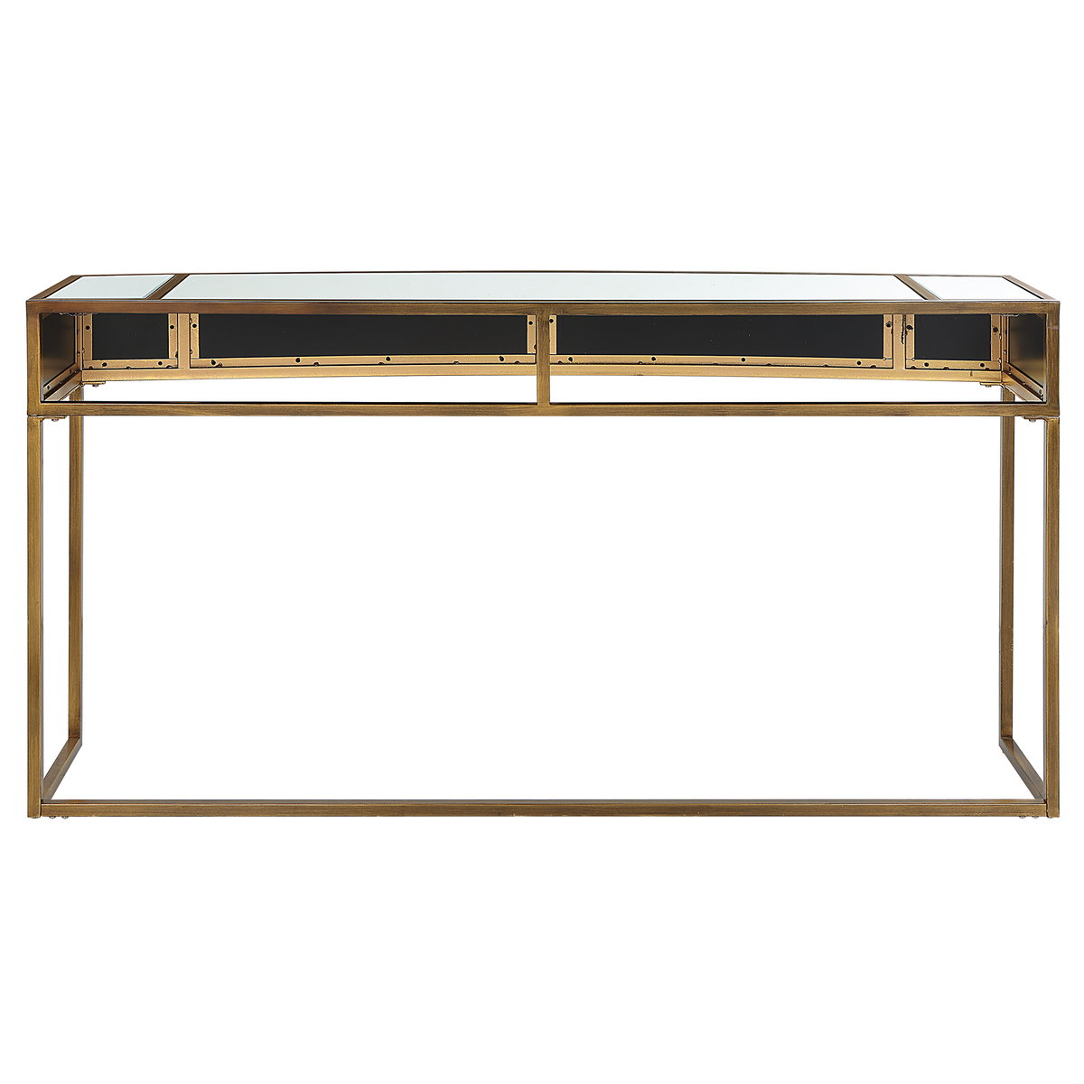 Reflect Mirrored Console Table, by Uttermost, 62" width x 32" height x 14" depth View 9