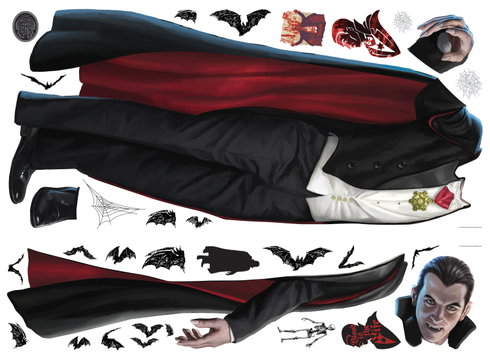 Classic Monsters Dracula Giant Wall Decals