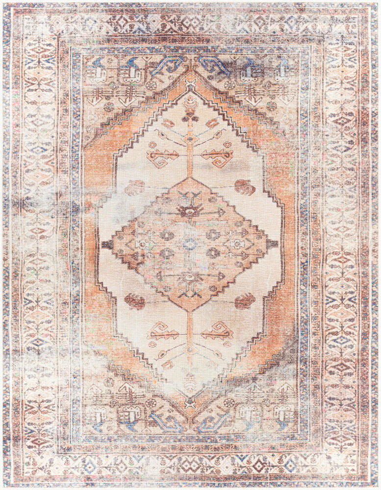 Amelie Machine Woven Rug, by Surya, 1'3.75" length x 1'3.75" width