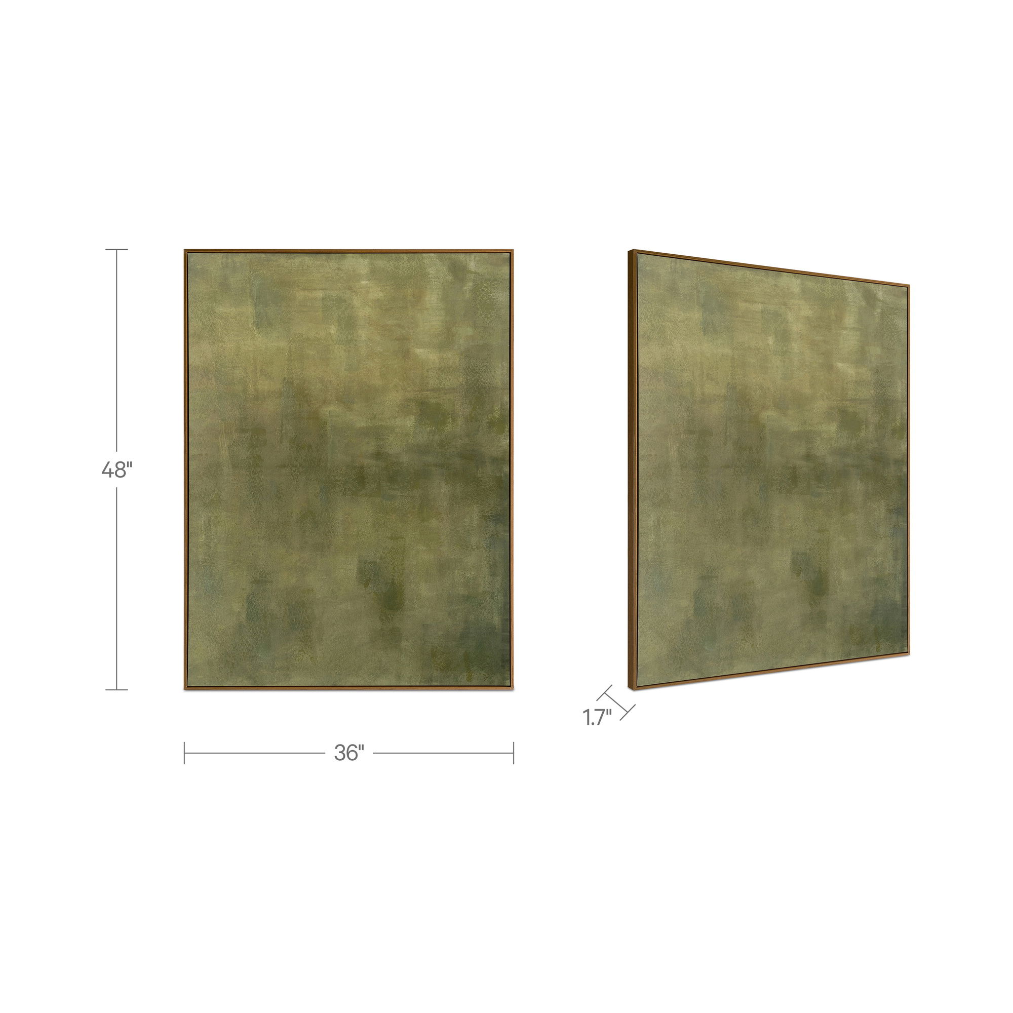 Enamor Framed Painting Olive, by Moe's Home, 36" width x 48" height x 1.75" depth View 6