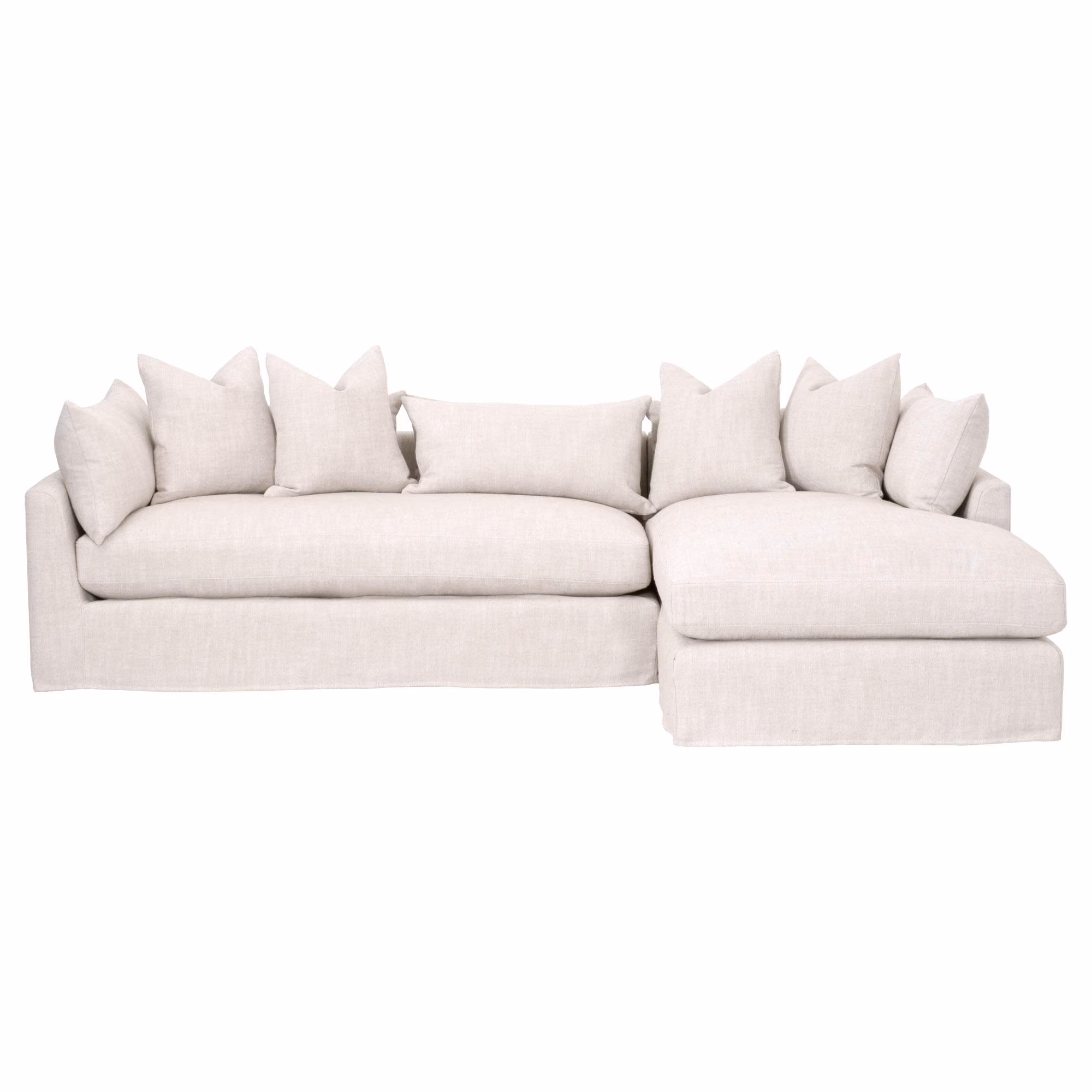 Haven 110' Lounge Slipcover RF Sectional Haven 110' Lounge Slipcover RF Sectional large image