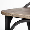 Etienne 26.25' Seat Height Brown Wood Seat Black Metal Base Stool thumbnail 8