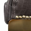 Hollyfield 29' Total Height Black Leather Seat Gold Metal Base Stool thumbnail 7