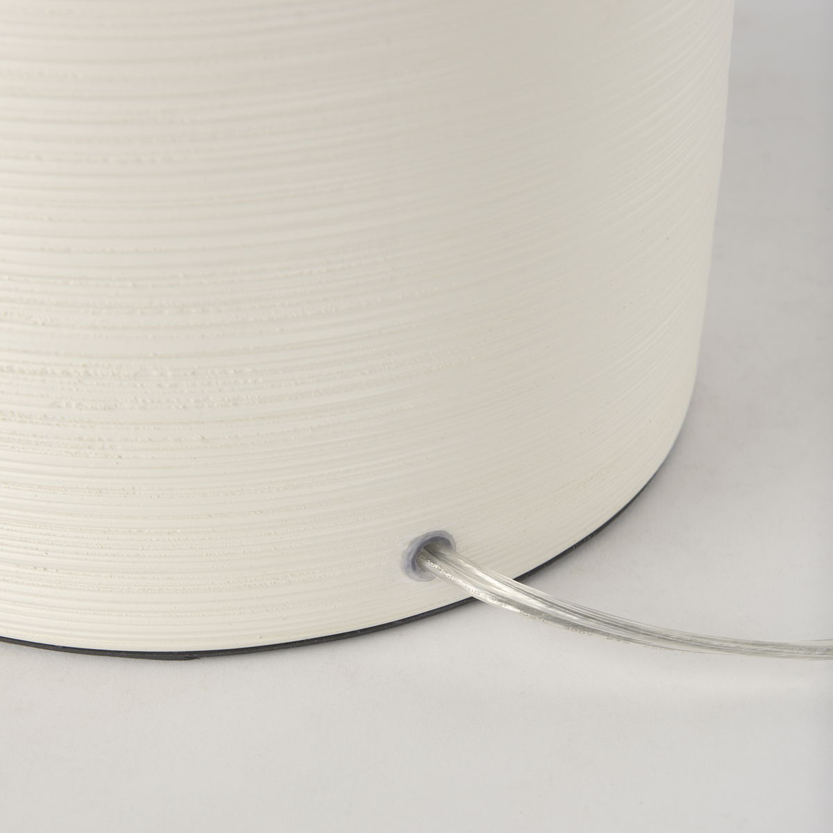 Cato 20.0L x 20.0W x 33.5H Cream Base with White Shade Table Lamp, by Mercana, 18" length x 18" width x 32.8" height View 9