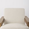 Sovereign Beige Fabric Seat and Wood Frame Accent Chair thumbnail 8