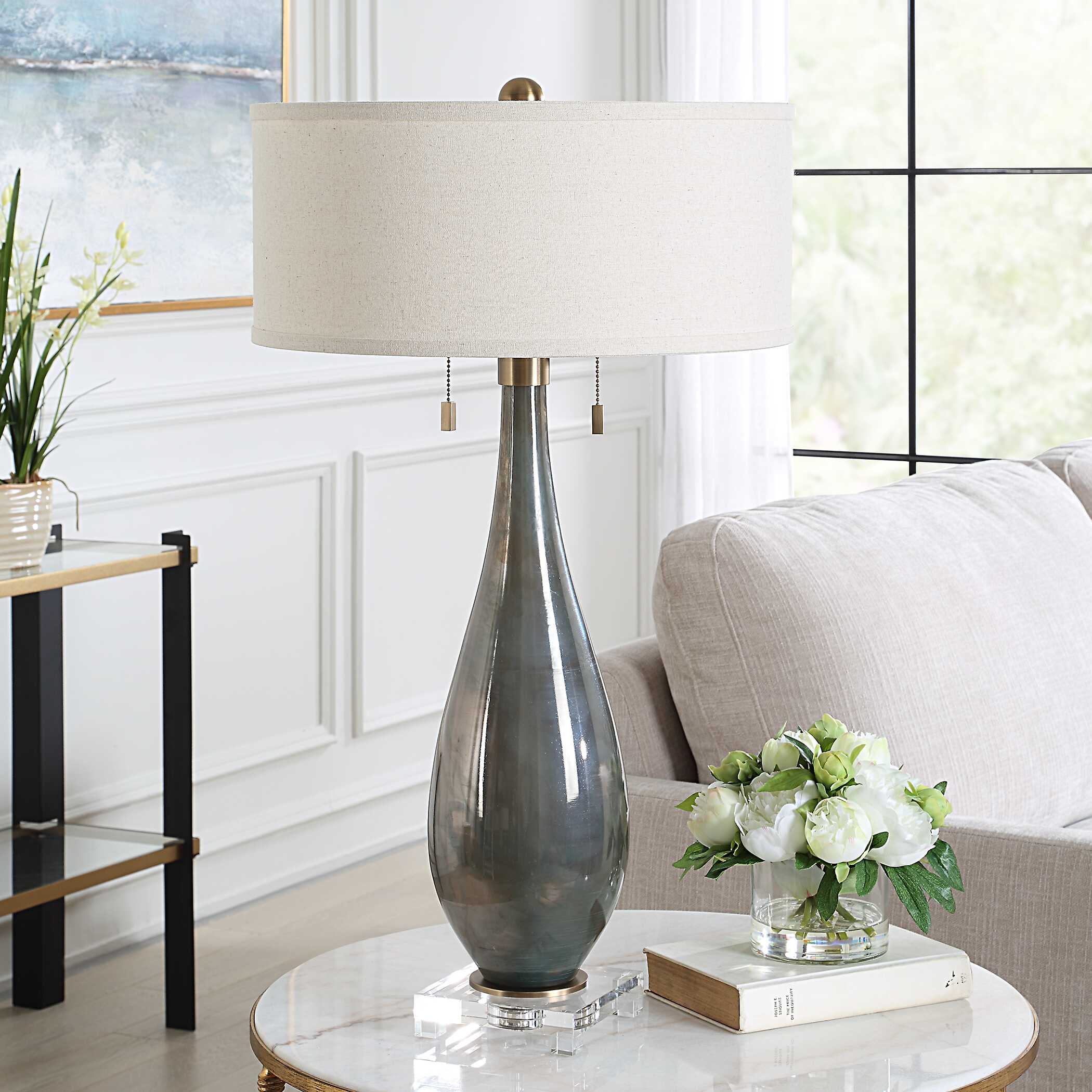 Cardoni Smoke Table Lamp large image 