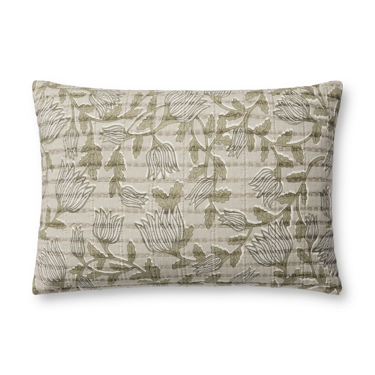 Jean Stoffer x Loloi Natural Pillow, Decorative Pillow, 16" length x 26" width View 1