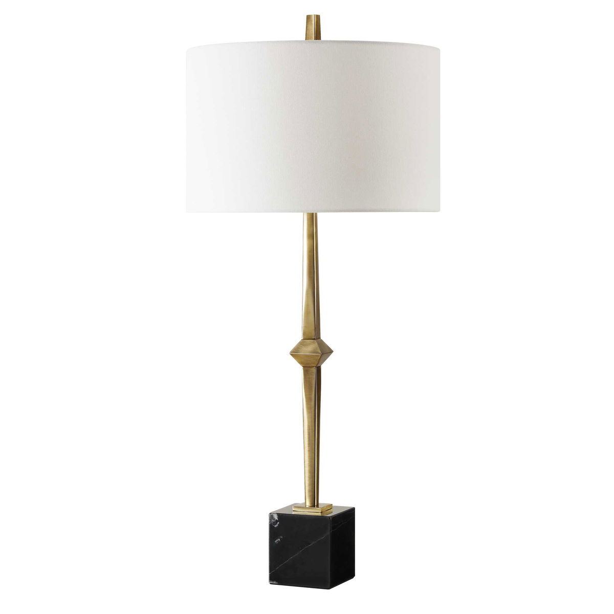 Suranne Antique Brass Table Lamp, by Uttermost, 16" width x 35.25" height x 16" depth View 5