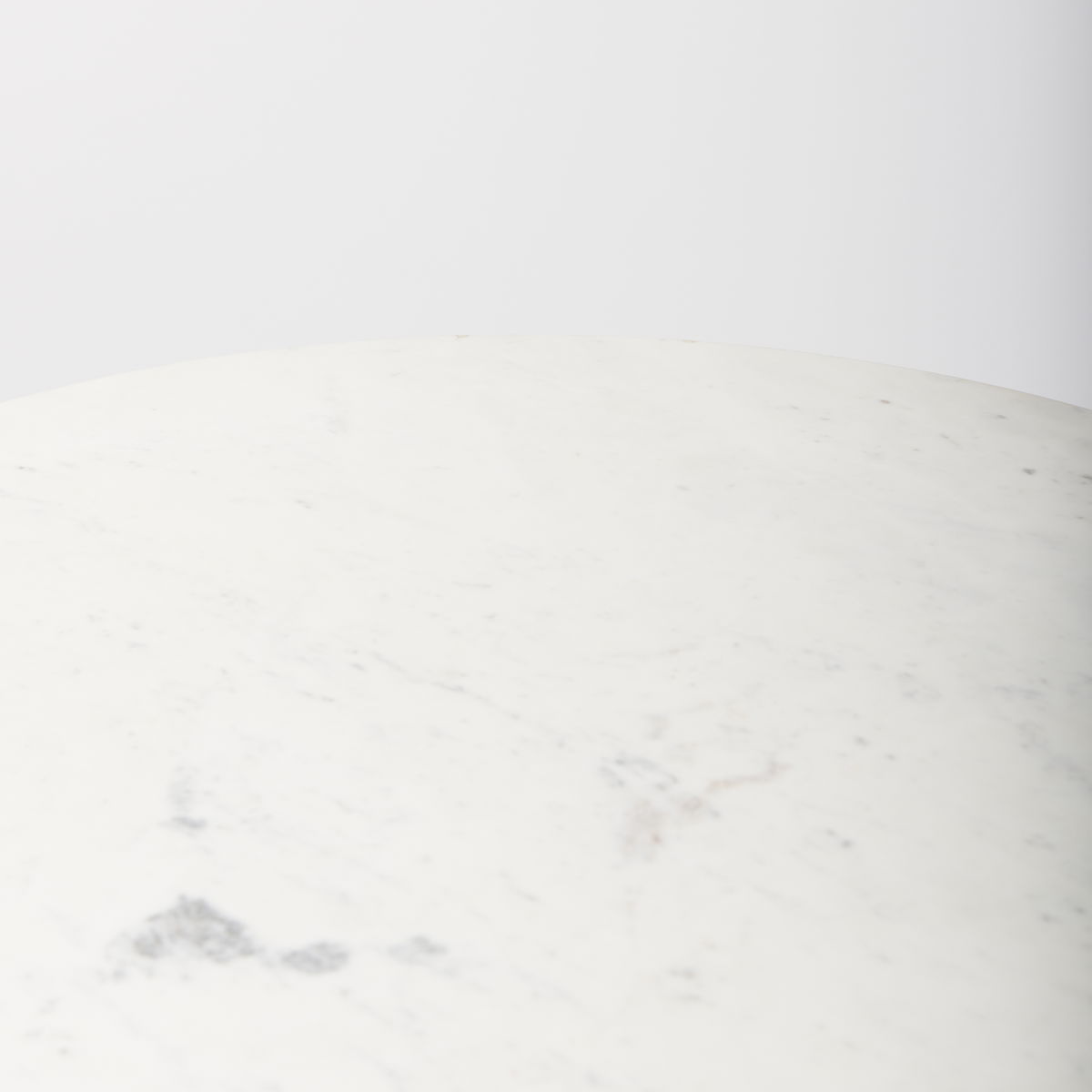 Maxwell 32' Round Pedestal Dining Table | Modern | White Marble & Black Metal/Blonde Wood | Seats 2, by Mercana, 32" length x 32" width x 36" height View 6