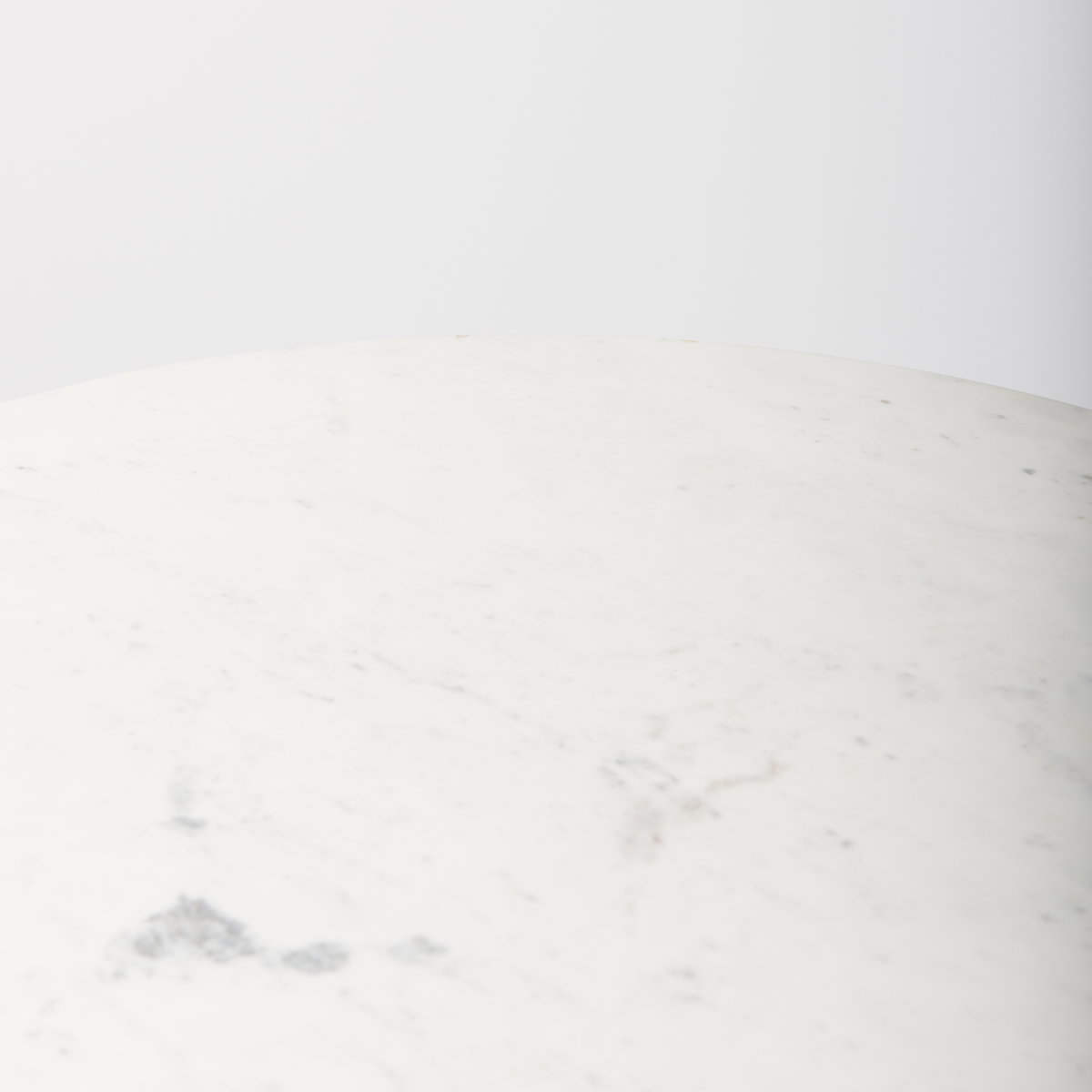 Maxwell 32' Round Pedestal Dining Table | Modern | White Marble & Black Metal/Blonde Wood | Seats 2, by Mercana, 32" length x 32" width x 36" height View 6