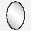 Serna Black Oval Mirror thumbnail 0