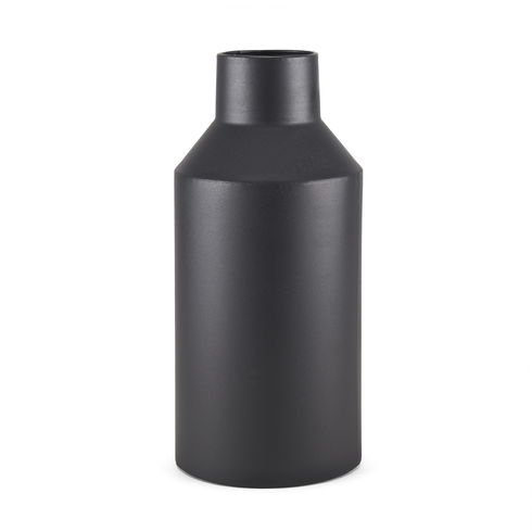 Tosca Tall Matte Black Metal Vase
