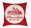 Lodge Cabin Accent Pillow, Decorative Pillow by Surya, 18" length x 18" width thumbnail