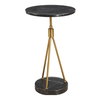 Rosston Black Marble Accent Table, Side & End Table by Uttermost, 13.75" width x 24" height x 13.75" depth thumbnail 5
