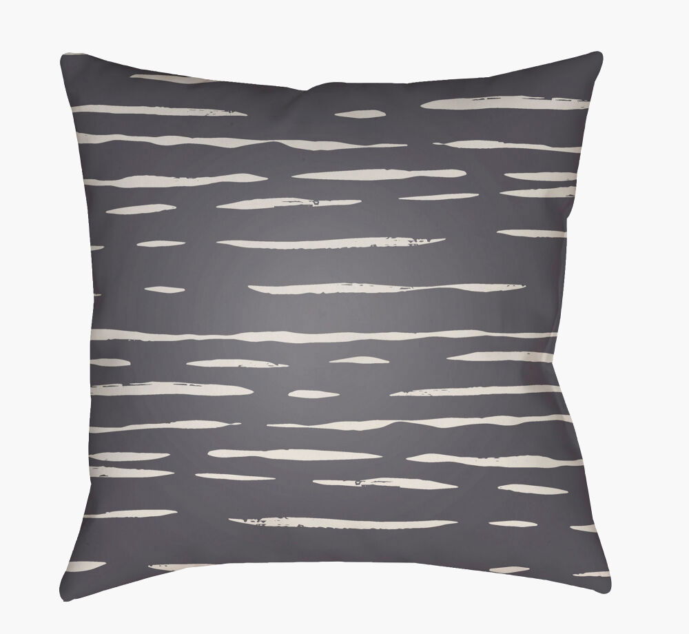 Painted Stripes Accent Pillow, Decorative Pillow by Surya, 20" length x 20" width